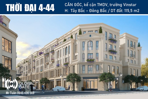 CĂN GÓC ĐƯỜNG THỜI ĐẠI 6, ĐỐI DIỆN TRƯỜNG VINSTAR | THỜI ĐẠI 4-44
